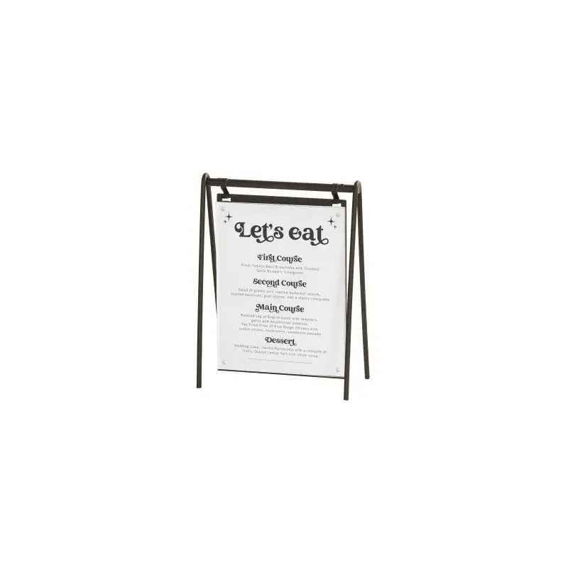 Cal-Mil Onyx 8.5 x 11 Hanging Signage Cal-Mil Onyx 8.5 x 11 Hanging Signage