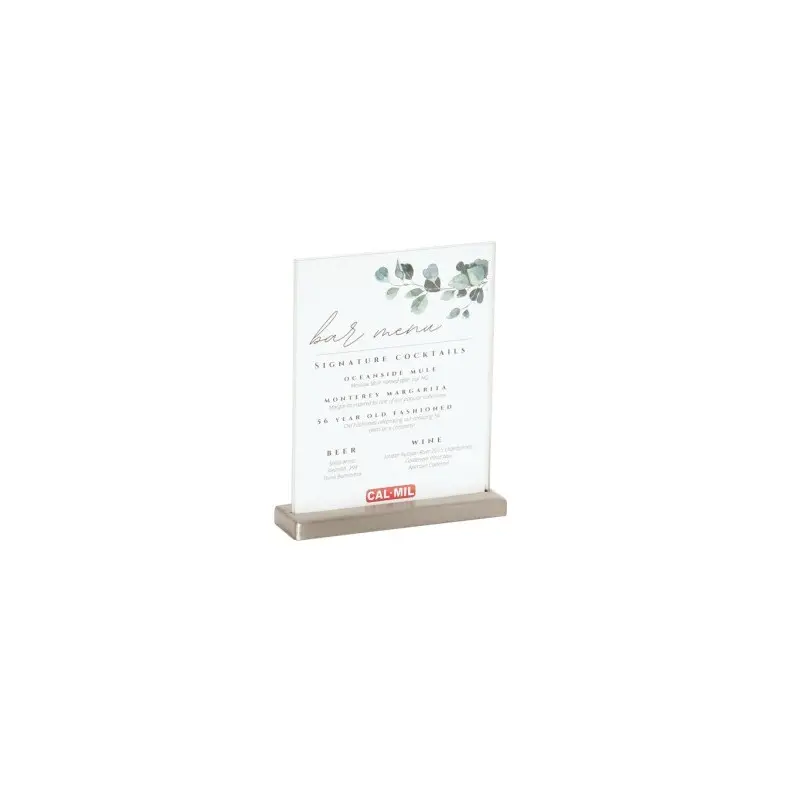 Cal-Mil 8.5 x 11 Stainless Signholder