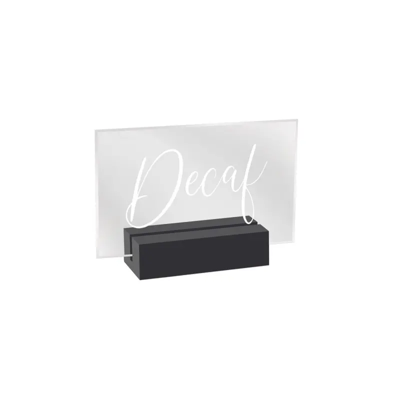 Cal-Mil Decaf Sign - Black Cal-Mil Decaf Sign - Black