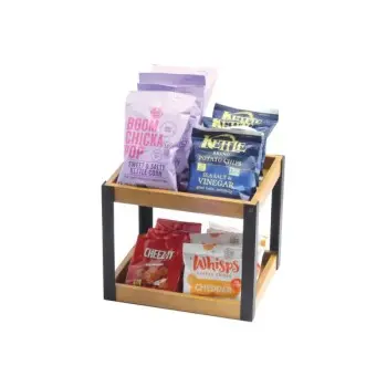 Cal-Mil Madera 2 Tier Merchandiser