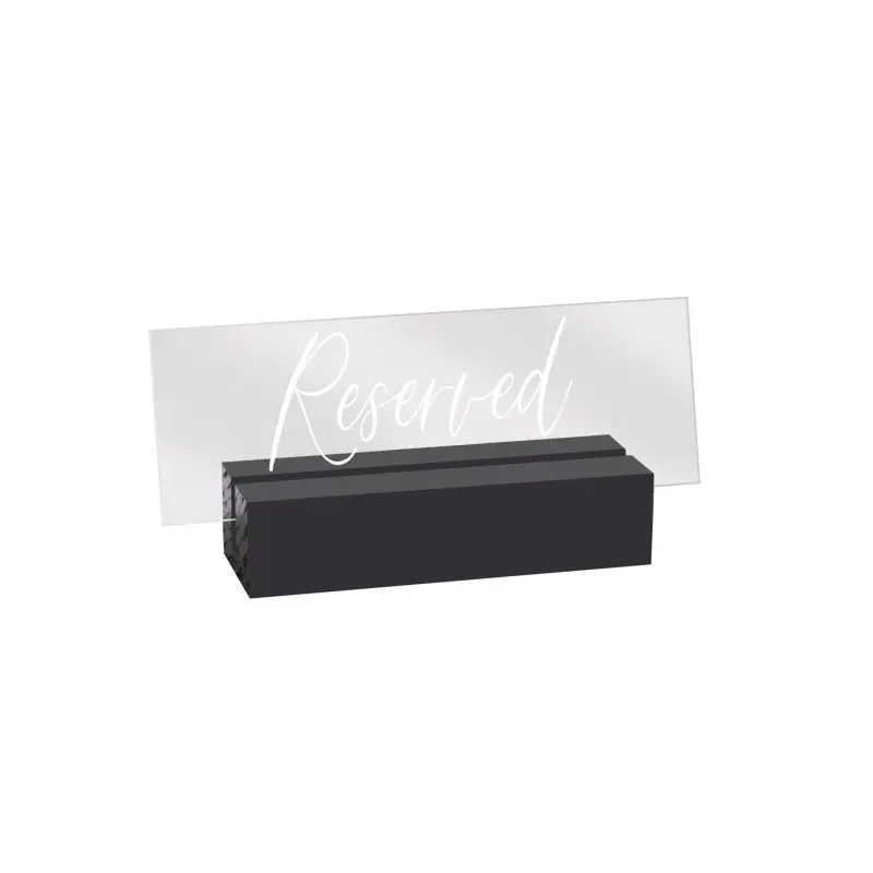 Cal-Mil Reserved Sign - Black