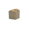 Cal-Mil 4 x 4 Resin Jar - Taupe