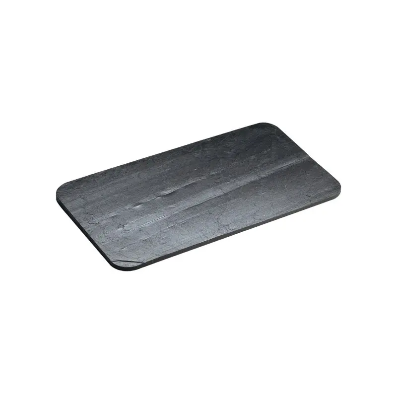 Cal-Mil 7 x 12 Pure Black Slate Serving Stone