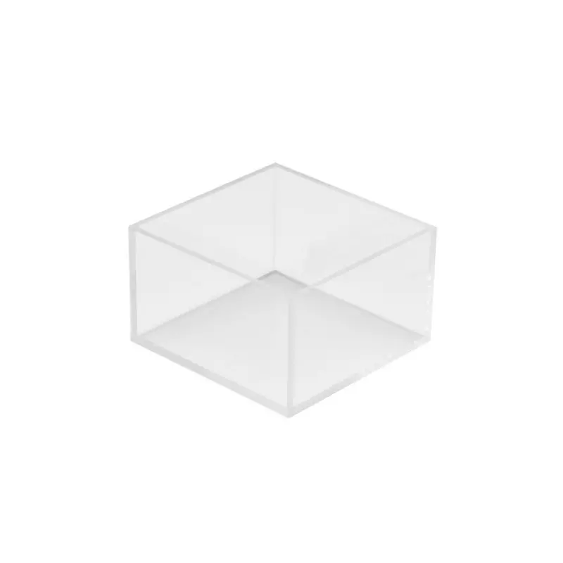 Cal-Mil 5 x 5 x 3 5 Sided Box - Clear