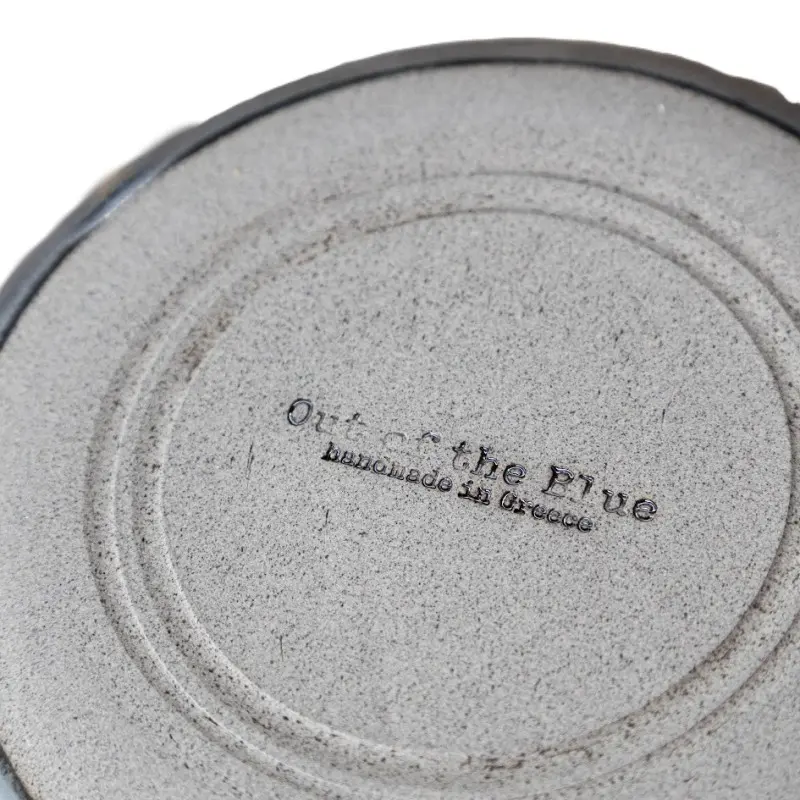 Out of the Blue Lava Metallic Deep Plate - S - Diameter: 6.3" Height: 1.6" Out of the Blue Lava Metallic Deep Plate - S - Diameter: 6.3" Height: 1.6"