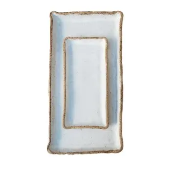 Out of the Blue Kastro Platter Large - Length: 15.7" Width: 8.2"