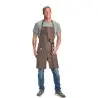 Mercer Culinary Zephyr Bib Apron - Brown Denim