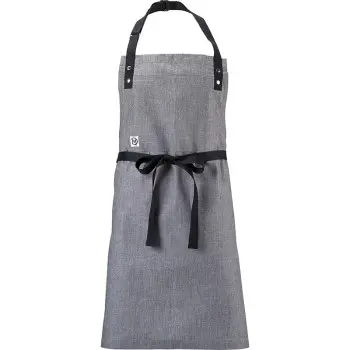 Mercer Culinary Odin Bib Apron - Light Gray