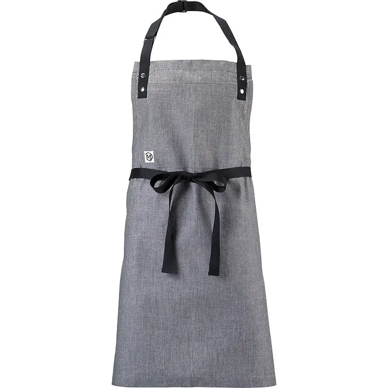 Mercer Culinary Odin Bib Apron - Light Gray Mercer Culinary Odin Bib Apron - Light Gray