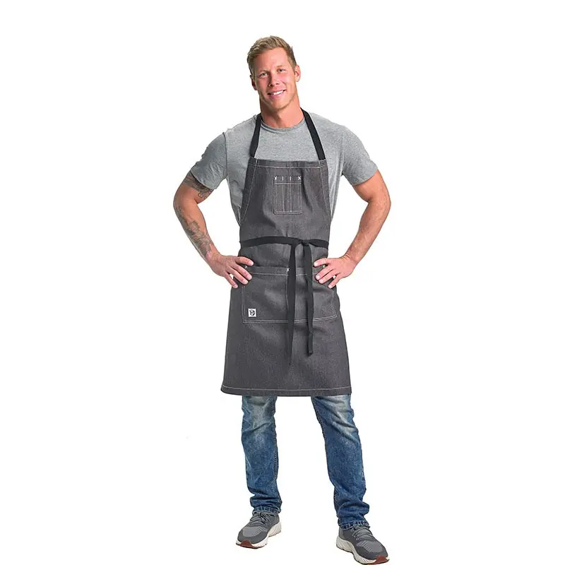 Mercer Culinary Scout Bib Apron - Charcoal Gray Mercer Culinary Scout Bib Apron - Charcoal Gray