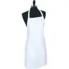 Mercer Culinary Bib Apron without Pocket - White - 33" x 23" -