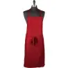 Mercer Culinary Bib Apron without Pocket - Red - 33" x 23" -