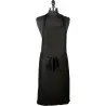 Mercer Culinary Bib Apron without Pocket - Black - 33" x 23" -