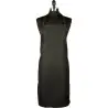 Mercer Culinary Bib Apron with Pocket - Black - 33" x 23" -