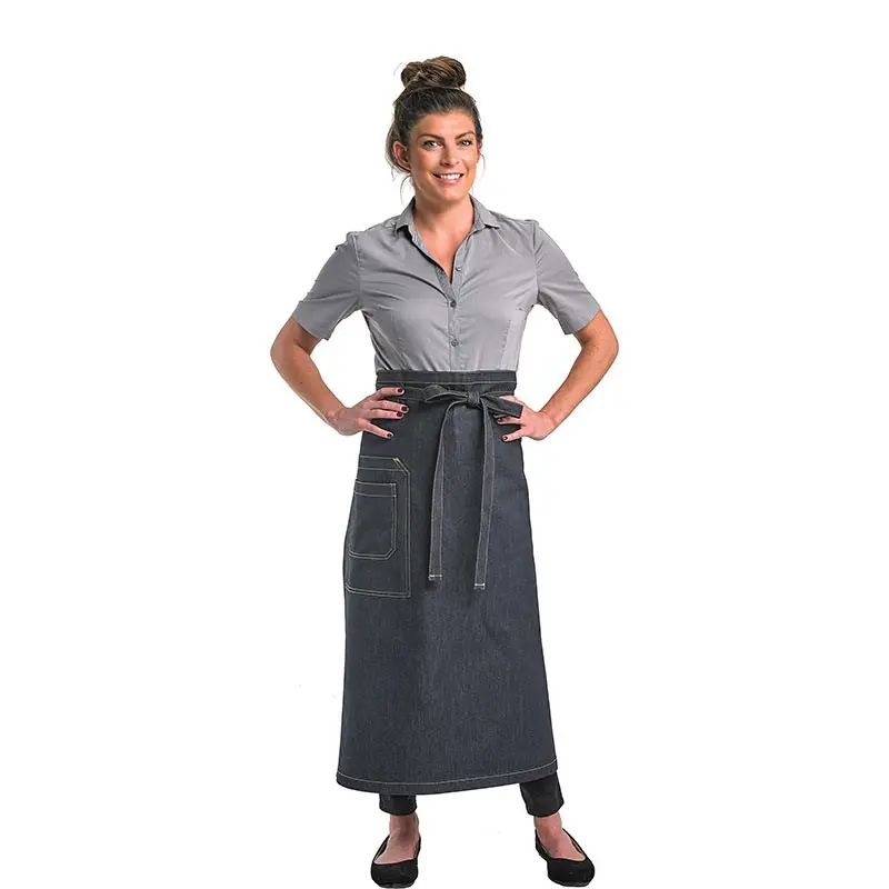 Mercer Culinary Talon Bistro Apron - Indigo Denim Mercer Culinary Talon Bistro Apron - Indigo Denim