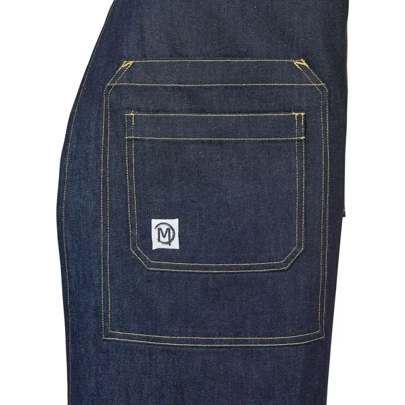 Mercer Culinary Talon Bistro Apron - Indigo Denim Mercer Culinary Talon Bistro Apron - Indigo Denim