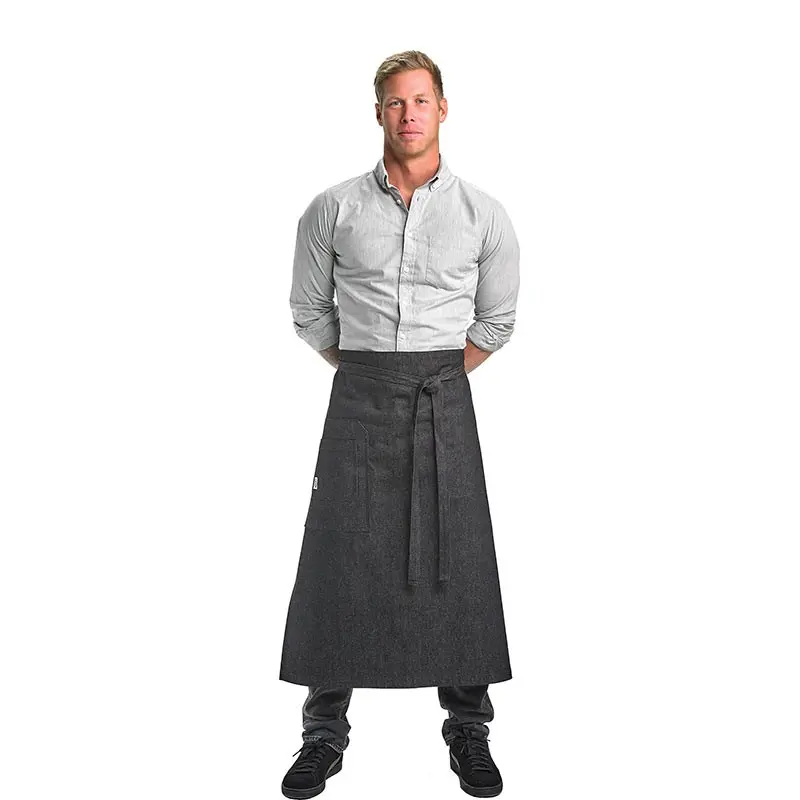 Mercer Culinary Talon Bistro Apron - Black Denim Mercer Culinary Talon Bistro Apron - Black Denim