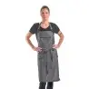 Mercer Culinary Flannery Bib Apron - Black Denim