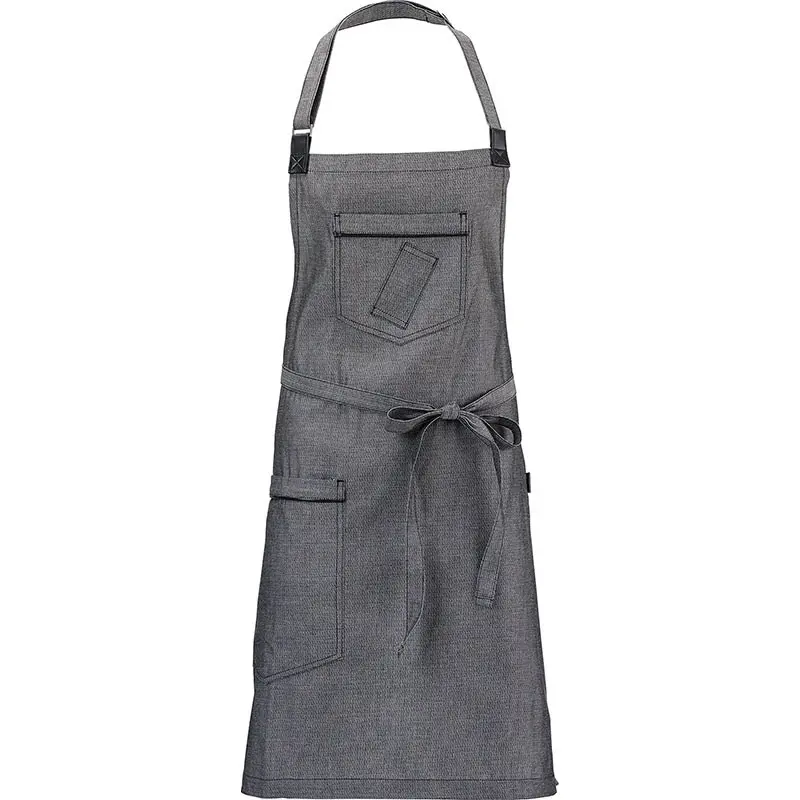 Mercer Culinary Flannery Bib Apron - Black Denim Mercer Culinary Flannery Bib Apron - Black Denim