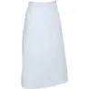 Mercer Culinary 2 - Sided Bistro Apron - White - 33" x 29" -