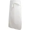 Mercer Culinary 4 - Sided Bistro Apron - White - 33" x 29" -