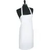 Mercer Culinary Economy Bib Apron without Pocket - White - 33" x 29" -