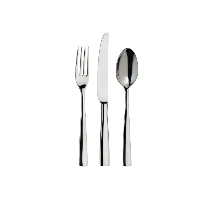 Broggi Impulso Collection Silver Plated Dessert Knife Solid Handle - Set of 12 Broggi Impulso Collection Silver Plated Dessert Knife Solid Handle - Set of 12