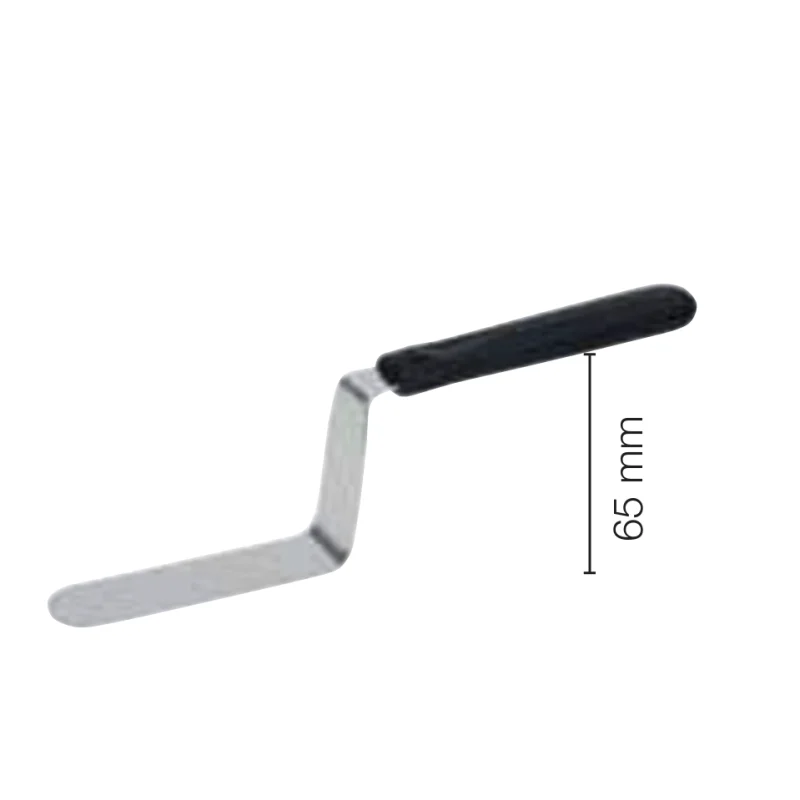 Steel Angular Cake Spatula 90° - 90 mm Working Surface Steel Angular Cake Spatula 90° - 90 mm Working Surface