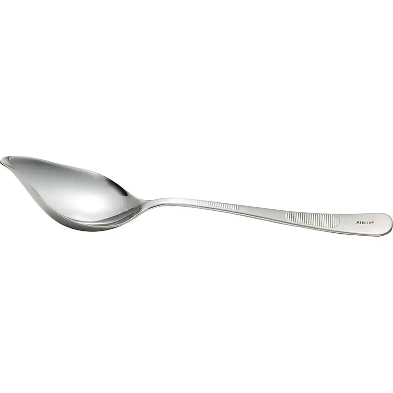 Mercer Culinary Petite Saucier Spoon w/Spout (.4 oz.) - Mercer Culinary Petite Saucier Spoon w/Spout (.4 oz.) -