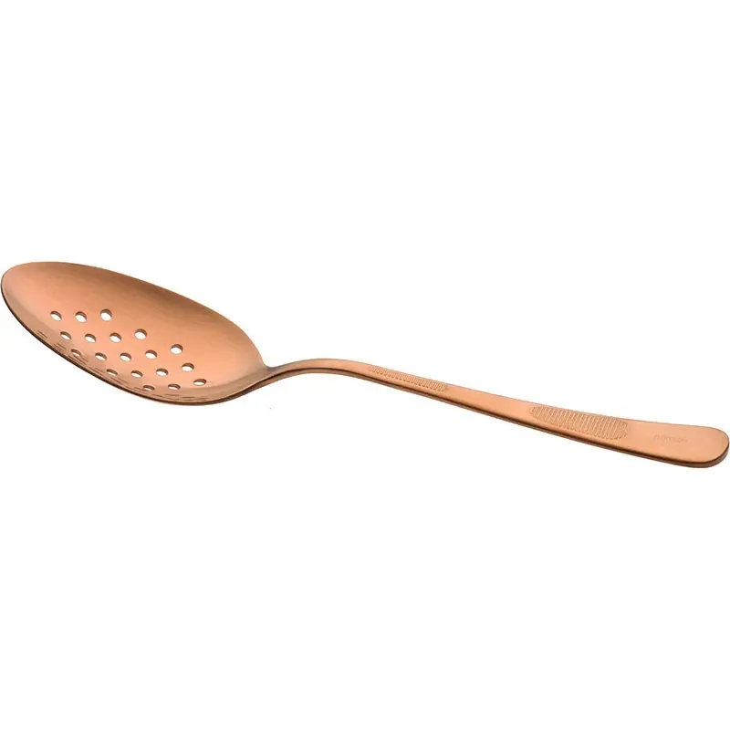 Mercer Culinary Plating Spoon - Perforated Bowl - 9" - Rose Gold - Mercer Culinary Plating Spoon - Perforated Bowl - 9" - Rose Gold -