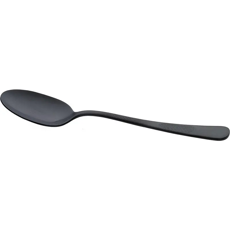 Mercer Culinary Plating Spoon - Solid Bowl - 7 7/8" - Black - Mercer Culinary Plating Spoon - Solid Bowl - 7 7/8" - Black -