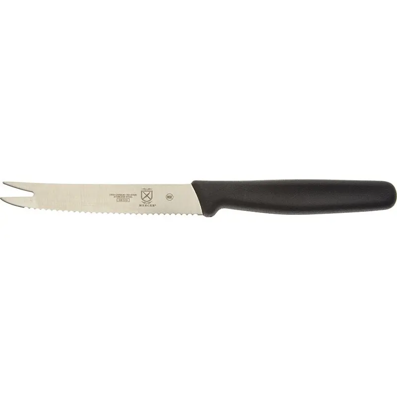 Mercer Culinary 4.25" Fruit Knife - 2 Tine End - Wavy Edge - Bulk - Mercer Culinary 4.25" Fruit Knife - 2 Tine End - Wavy Edge - Bulk -