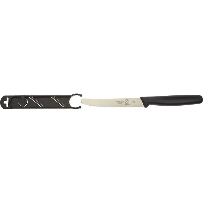Mercer Culinary 4.3" Utility Knife - Rounded Tip - Wavy Edge - Bulk - Mercer Culinary 4.3" Utility Knife - Rounded Tip - Wavy Edge - Bulk -