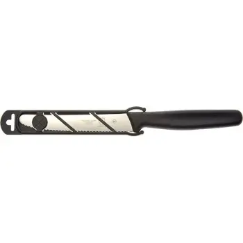 Mercer Culinary 4.3" Utility Knife - Rounded Tip - Wavy Edge - Bulk -