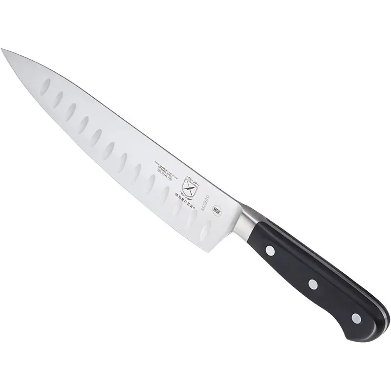 Mercer Culinary 8" Chef's Knife - Granton Edge - Mercer Culinary 8" Chef's Knife - Granton Edge -
