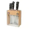 Mercer Culinary 6 - Pc. Knife Block Set - Beech Wood & Glass - Set of 3