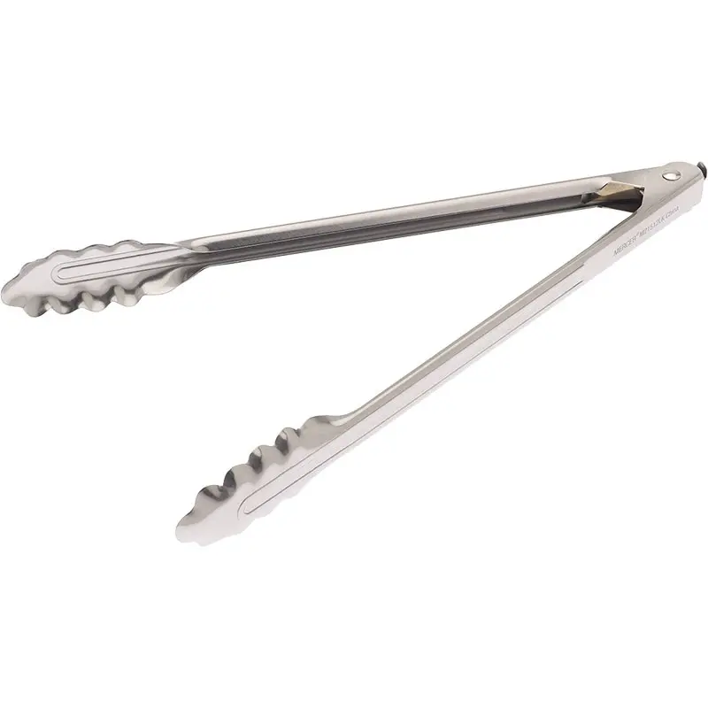 Mercer Culinary 12" Scalloped Utility Tong with Lock - Mercer Culinary 12" Scalloped Utility Tong with Lock -