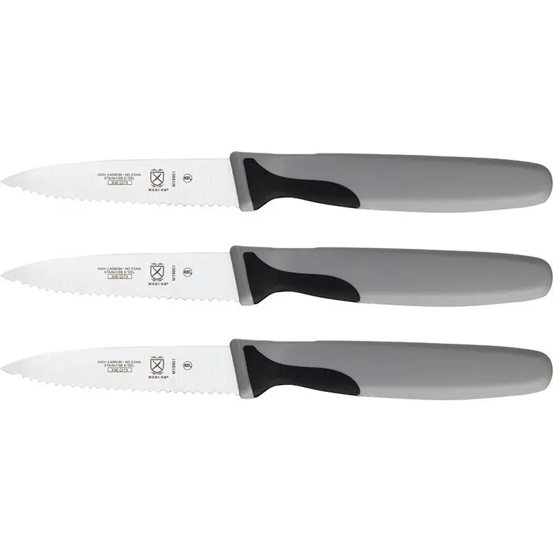 Mercer Culinary 3" Serrated Paring - Slim (3 - Pk.) - Mercer Culinary 3" Serrated Paring - Slim (3 - Pk.) -