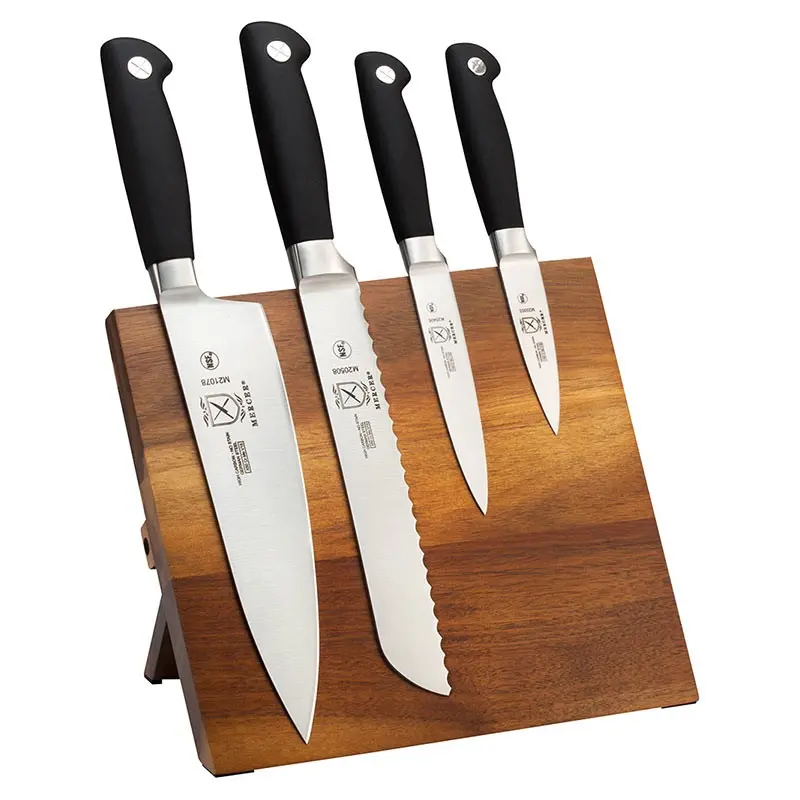Mercer Culinary 5 - Pc. Genesis® Magnetic Board Set - Acacia - Set of 3