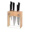 Mercer Culinary 6 - Pc. Knife Block Set - Beech Wood & Glass - Set of 3