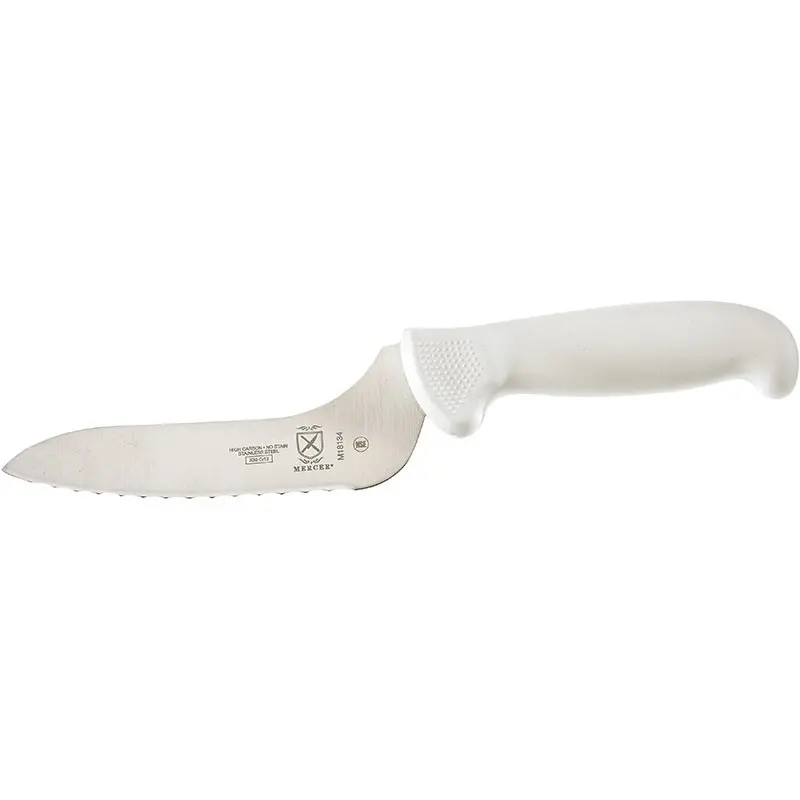 Mercer Culinary 6" Offset Bread - Wavy Edge - Mercer Culinary 6" Offset Bread - Wavy Edge -