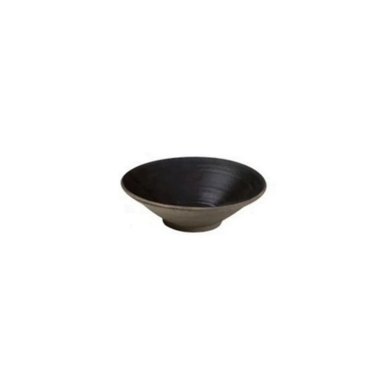 Elegant Conical Salad Bowl - Handcrafted Ceramic - 24 x 6.5 cm Elegant Conical Salad Bowl - Handcrafted Ceramic - 24 x 6.5 cm