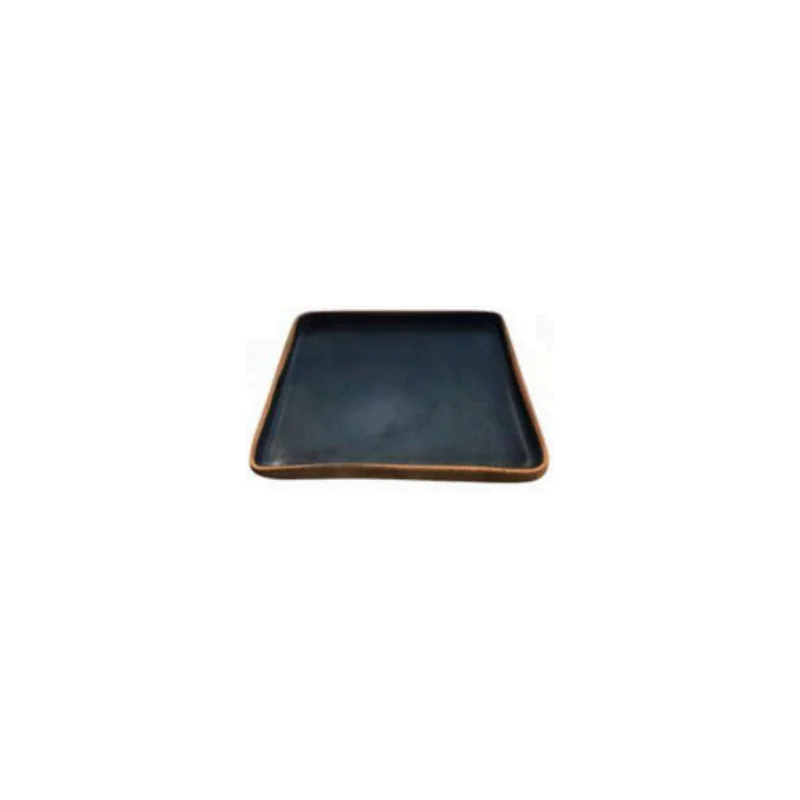 Elegant Kylix Square Platter - Handcrafted Ceramic - 26 x 26 x 2.5 cm Elegant Kylix Square Platter - Handcrafted Ceramic - 26 x 26 x 2.5 cm
