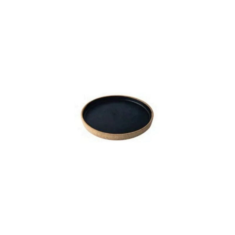 Elegant Kylix Round Plate - Handcrafted Ceramic - 24 cm