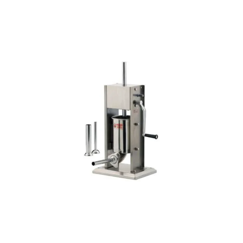 Louis Tellier Manual Vertical Sausage Stuffer Stainless Steel - 3L - 3 Nozzles - With Rack