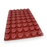 SILMAE Professional Pebble Silicone Pastry Mold - Ø 50 mm x 26 mm - 42ml - 54 cavity