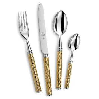 Alain Saint Joannis Diamant Gold Collection Premium Silverplated Butter Spreader - 1 Piece
