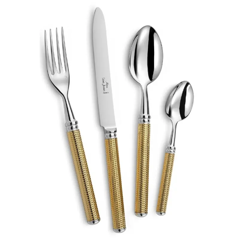 Alain Saint Joannis Diamant Gold Collection Premium Silverplated Butter Spreader - 1 Piece