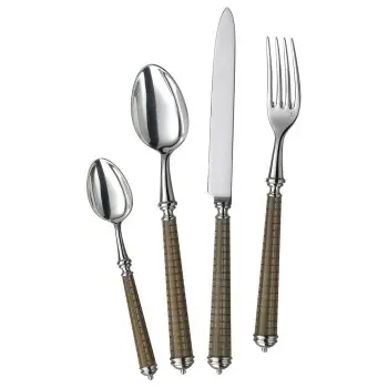 Alain Saint Joannis Quadrille Gold Collection Premium Silverplated Butter Serving Knife - 1 Piece