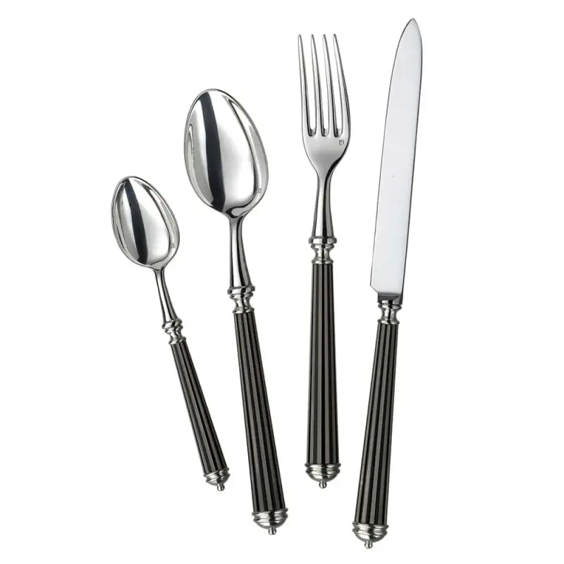 Alain Saint Joannis Lignes Black Collection Premium Silverplated Butter Serving Knife - 1 Piece